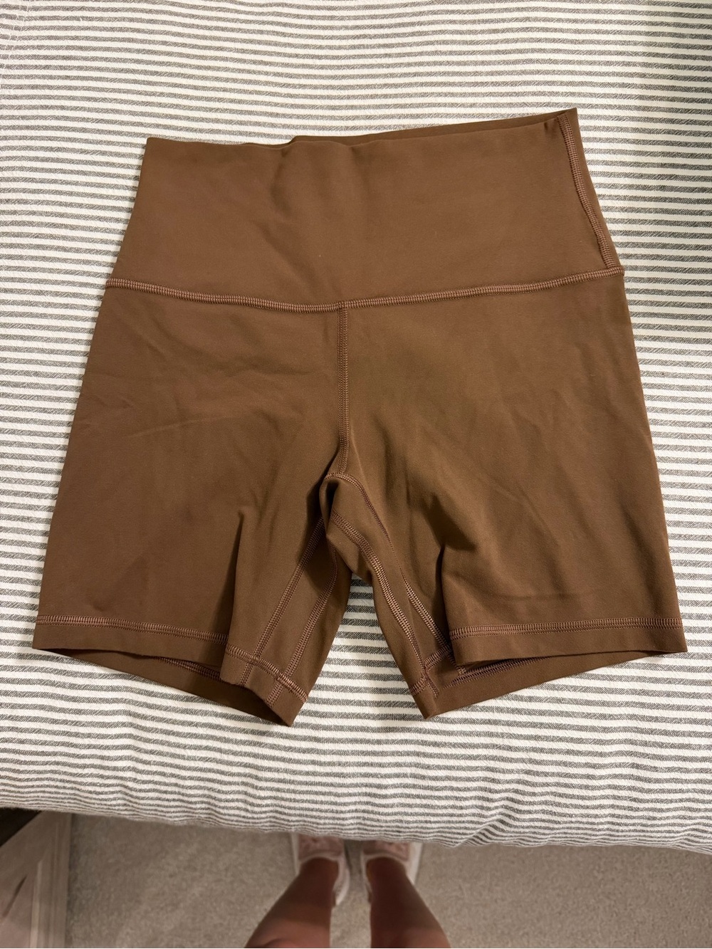 lululemon athletica High-Rise Brown Bike Shorts